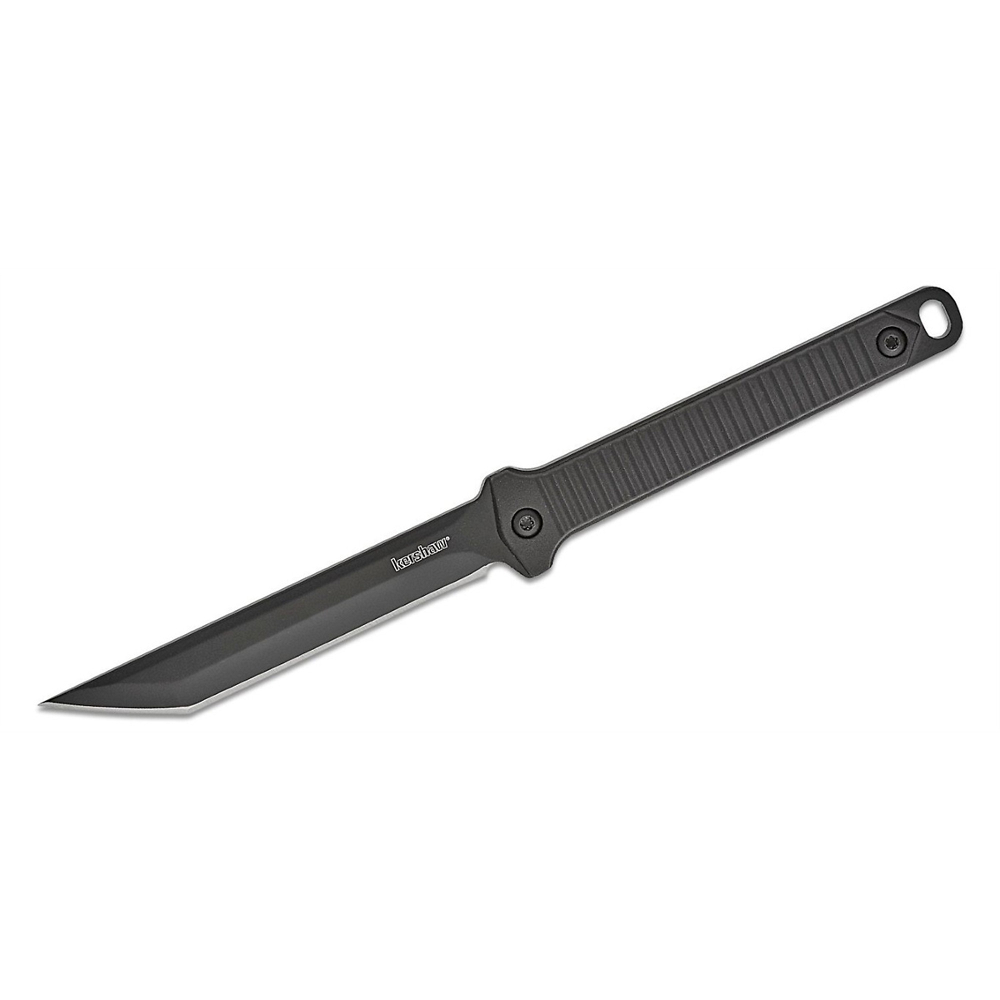 Kershaw Dune American Tanto Fixed Blade Neck Knife — 3.8in. Blade, Full-Tang, Nylon Sheath, Black, Model# KER4008X
